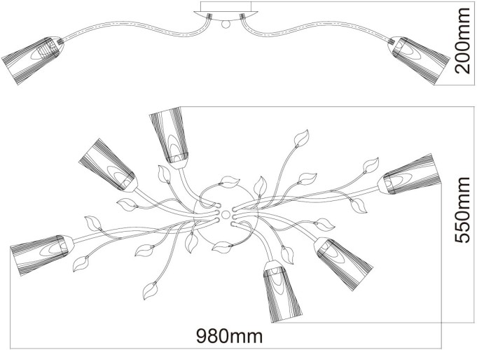 Потолочная люстра MW-Light 242015206