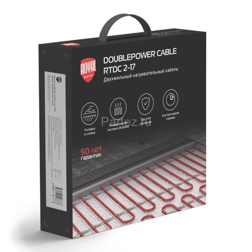 Кабель нагревательный Royal Thermo Doublepower Cable RTDC 2-17-500 (комплект)