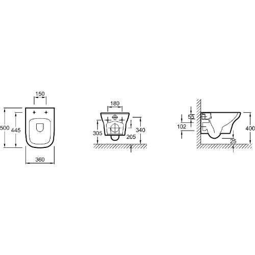 Подвесной унитаз Jacob Delafon Vox c инсталляцией, сиденье микролифт, без панели смыва (E21772RU-00)
