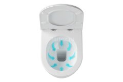 Унитаз подвесной Ravak Uni Chrome Rim, без сиденья, белый (X01516)