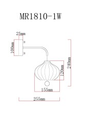 Бра MyFar MR1810-1W
