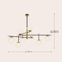 Потолочная люстра Maytoni MOD048PL-09G