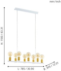 Подвесной светильник Eglo 97448