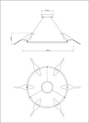 Подвесной светильник Divinare 1188/06 LM-42