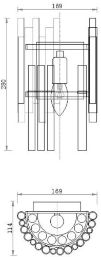 Настенный светильник Maytoni MOD135WL-01BS