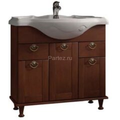 Х_AMERICA Модуль д/раковины 850 мм, орех (снято с производства)