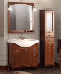 Х_AMERICA Модуль д/раковины 850 мм, орех (снято с производства)