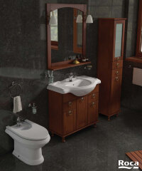 Х_AMERICA Модуль д/раковины 850 мм, орех (снято с производства)