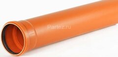 Труба канализационная ПП-нк D110х1000х3,4 ПТК