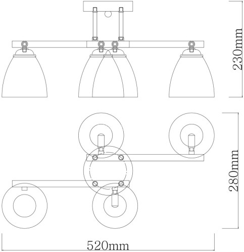 Потолочная люстра MW-Light 673017304