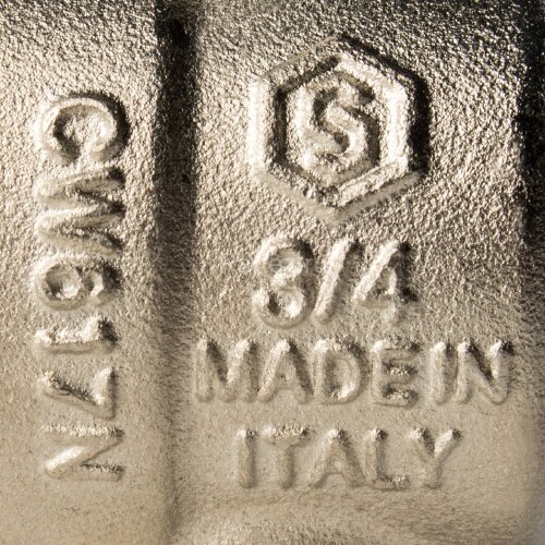 Кран шаровой полнопроходной угловой с американкой 3/4 Stout