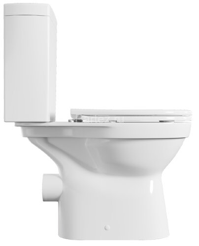 Унитаз-компакт Vitra Norm Eisberg 355х640х805, быстросьемное сиденье дюропласт с микролифтом, белый