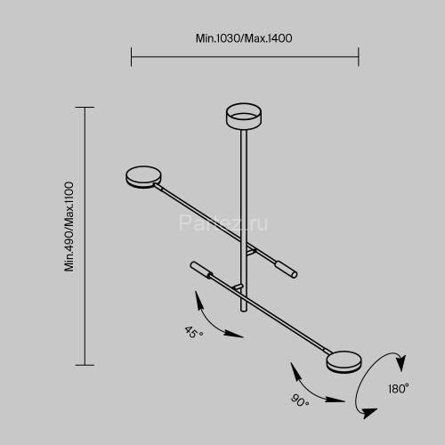 Потолочная люстра Maytoni MOD070CL-L15W3K1