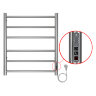 Полотенцесушитель электрический AZARIO PARMA 500/600 6 секций, диммер справа, хром (AZ10856)