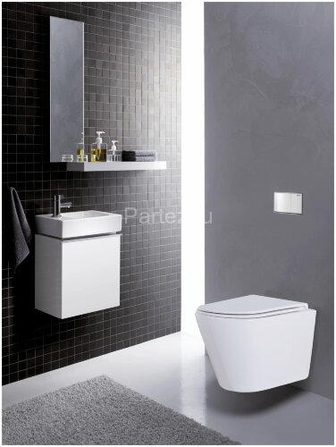 Сет AZARIO инсталляция + унитаз Teramo безободковый, с быстросъемным сиденьем микролифт (AZ-8010-100