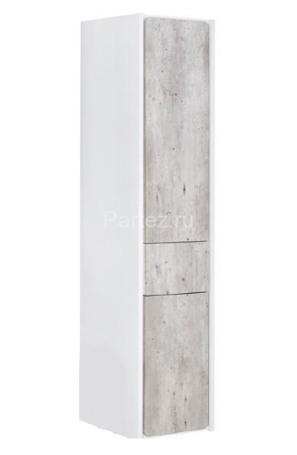 RONDA Шкаф-колонна левый, бетон/белый матовый