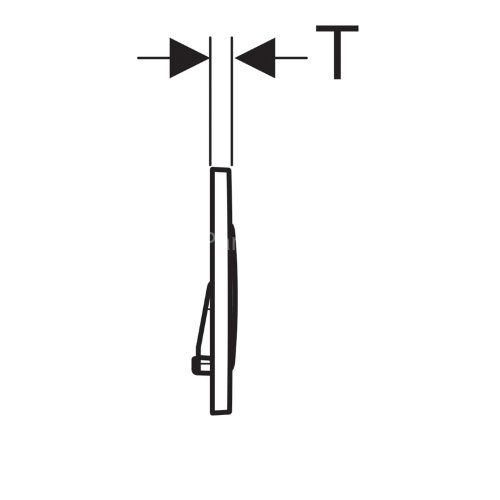 Кнопка смыва Geberit Sigma 20, двойной смыв, цвет черный