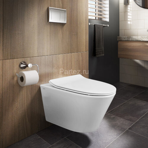 Сет: Инсталляция AZARIO + Унитаз подвесной Creo Ceramique с системой смыва Tornado, в комплекте с бы