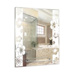 Зеркало LORANTO Флора 535х685, пескоструйный рисунок