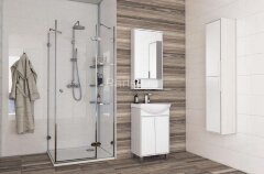 Зеркало-шкаф AQUATON РИКО 50 Белый/Ясень Фабрик (1A212302RIB90)