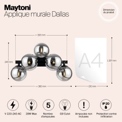 Бра Maytoni MOD547WL-05B