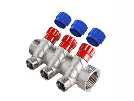 Коллектор с регулирующими вентилями 3/4"х2х1/2"НР VALTEC