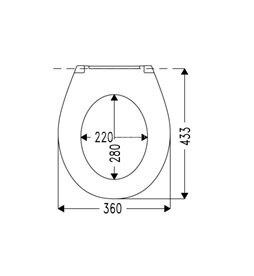 Крышка-сиденье для унитаза Haro Делфи крепление - микролифт с эксцентриком, белое (534202)