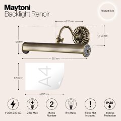 Подсветка для картин Maytoni PIC118-22-R