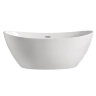 Ванна акриловая Azario GLASGOW 1700х800х665, свободностоящая, в комплекте с сифоном и металлической 