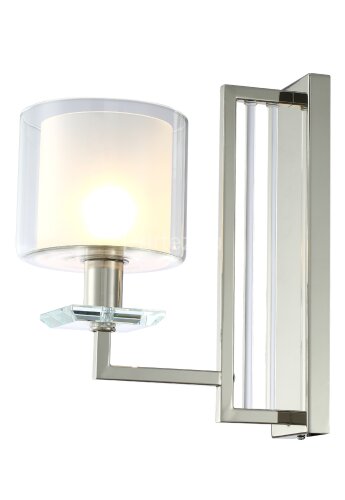 Бра Crystal Lux NICOLAS AP1 NICKEL/WHITE