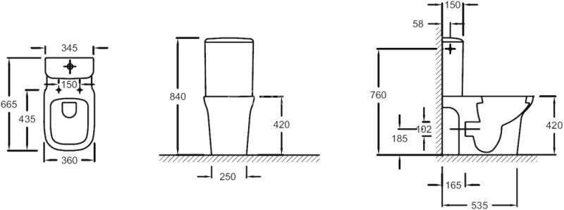 Бачок для унитаза Jacob Delafon Vox белый (ETM212-00)