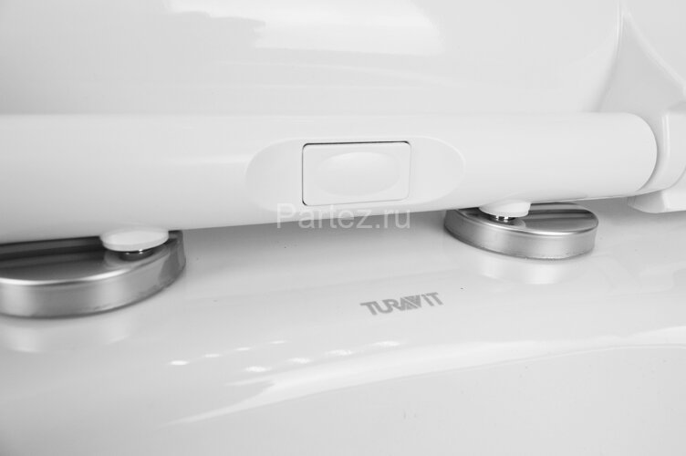 Унитаз подвесной Turavit LUNA 355х510х285 в комплекте с тонким, быстросъемным сиденьем микролифт (LN