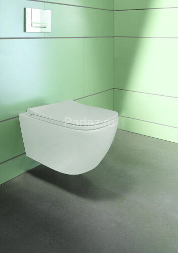 Унитаз подвесной Turavit LUNA 355х510х285 в комплекте с тонким, быстросъемным сиденьем микролифт (LN