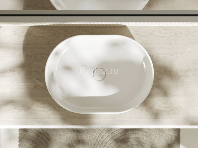 Раковина - чаша Hansgrohe Xuniva U 550x400x130 накладная, белый (60166450)