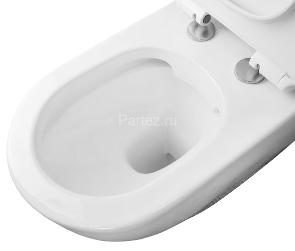 Унитаз-компакт Azario CORSA 630x380x830 напольный, безободковый с бачком и сиденьем микролифт (AZ-20