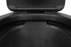 Унитаз-компакт Azario Black King 370х640х810 безободковый, с быстросъемным сиденьем микролифт, черны