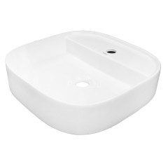 Раковина накладная Azario 450х450х120 округлая, белый глянец (AZ-2204)