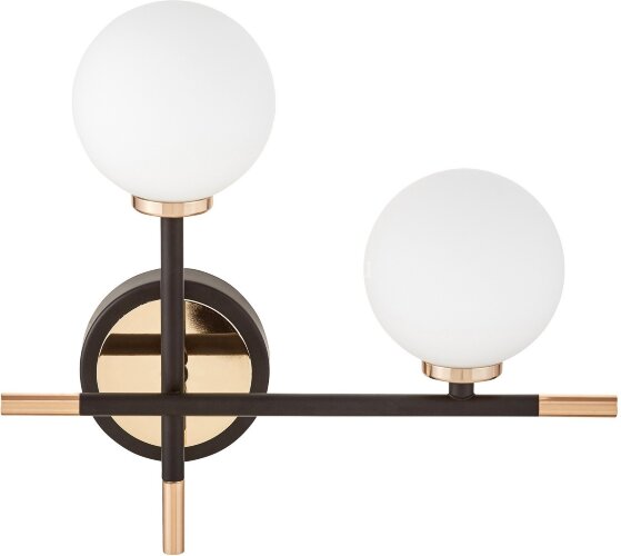 Бра Lumina Deco LDW 6033N-2 RT BK+F.GD