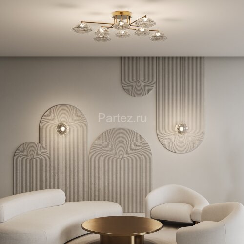 Потолочная люстра Eurosvet 50389 LED латунь