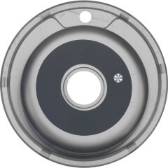 Мойка 490 N 0,6/170 врезная круглая с сифоном (017N*16)