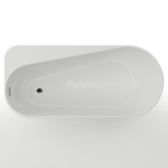 Ванна акриловая AZARIO FANO 1700х800х600 пристенная, в комплекте с сифоном и металлической рамой, ле