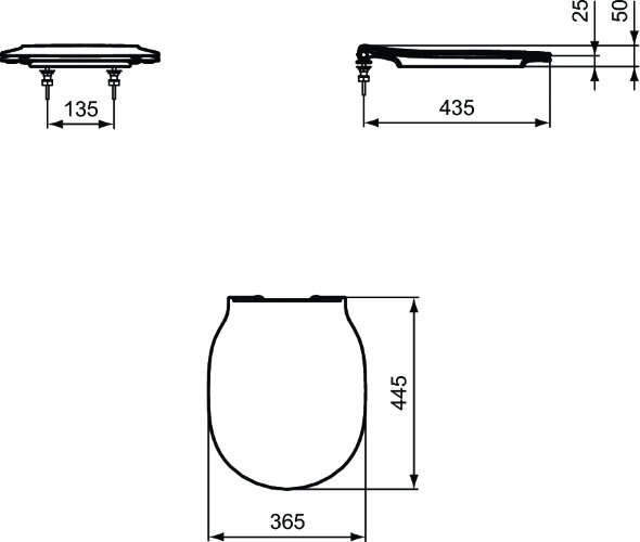 Крышка-сиденье для унитаза Ideal Standard CONNECT AIR микролифт, тонкое, быстросъемное, белое (E0366