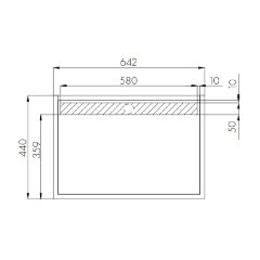 Столешница AQUATON Лофт Фабрик 60.0х1.6х39.8, дуб кантри (1A242903LTDY0)