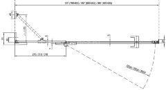 Набор крепежей для душевой двери Ravak Brilliant L Хром (D01000A086)