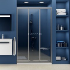 Душевая дверь Ravak Supernova раздвижная 100х188, толщина полотна 3мм универсальная, цвет профиля белый