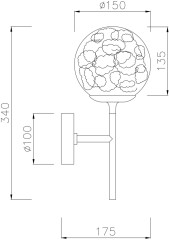 Бра Maytoni MOD061WL-01BS