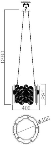 Подвесная люстра Freya FR5141PL-05BS