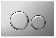 Кнопка смыва Geberit Delta20 двойной смыв, пластик, матовый хром (115.127.46.1)
