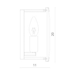Настенный светильник Divinare 1100/02 AP-1