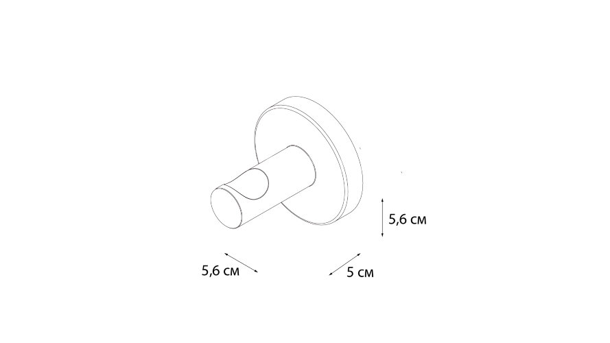 Крючок Fixsen , Хром (FX-31005B)